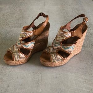 Lucky Brand Printed Wedges